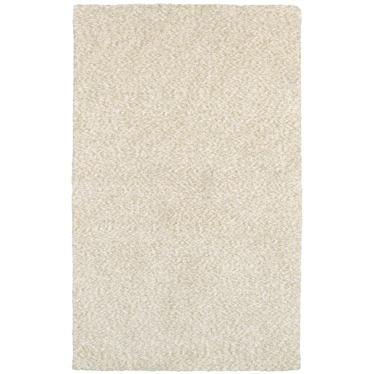 Heavenly Ivory  Shag Solid Indoor Rug