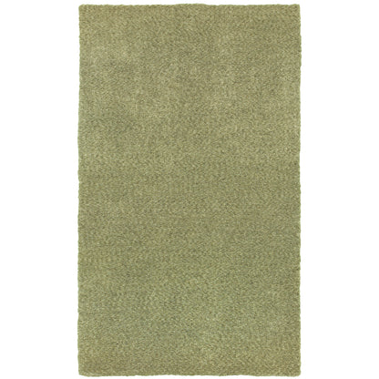 Heavenly Green  Shag Solid Indoor Rug