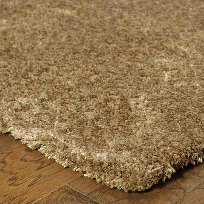 Heavenly Gold  Shag Solid Indoor Rug