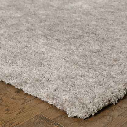 Heavenly Grey  Shag Solid Indoor Rug