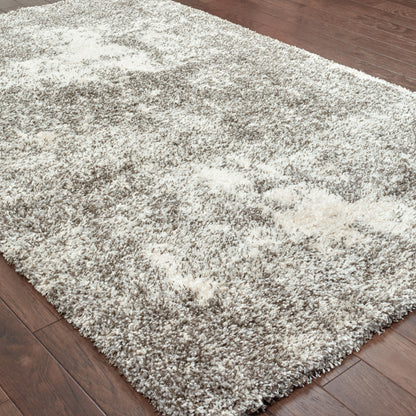 Henderson Grey Ivory Shag Abstract Indoor Rug