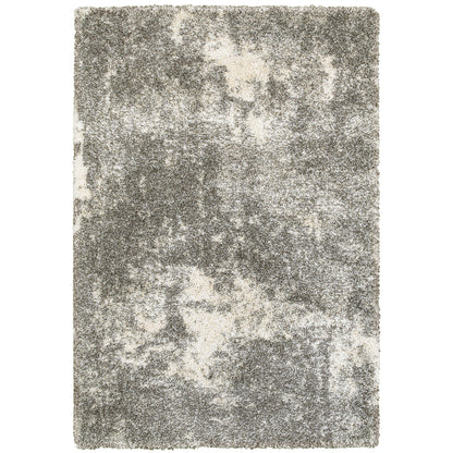 Henderson Grey Ivory Shag Abstract Indoor Rug