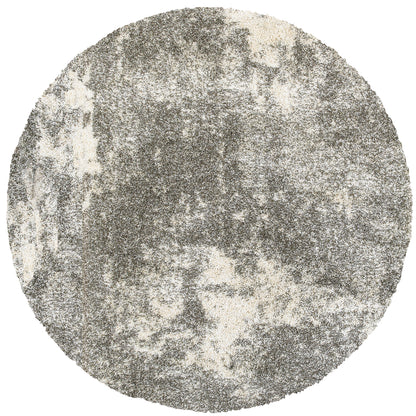 Henderson Grey Ivory Shag Abstract Indoor Rug