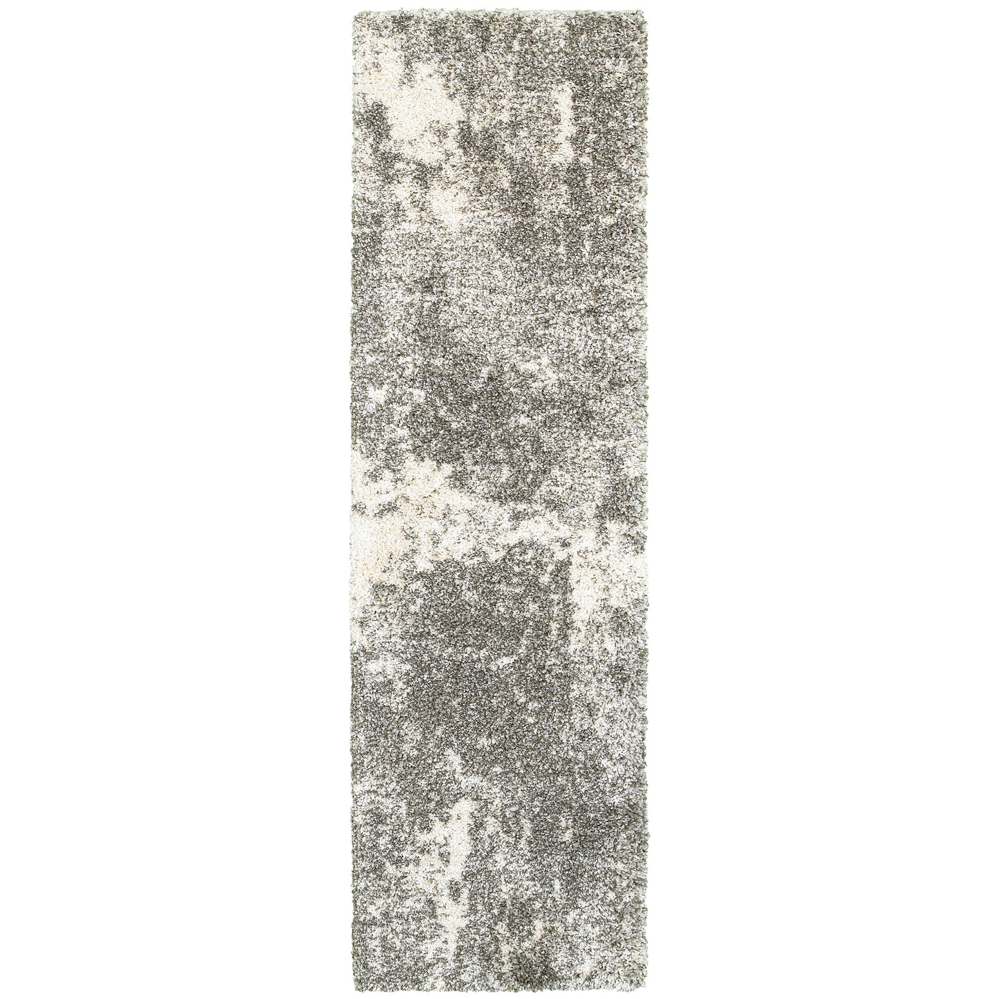 Henderson Grey Ivory Shag Abstract Indoor Rug