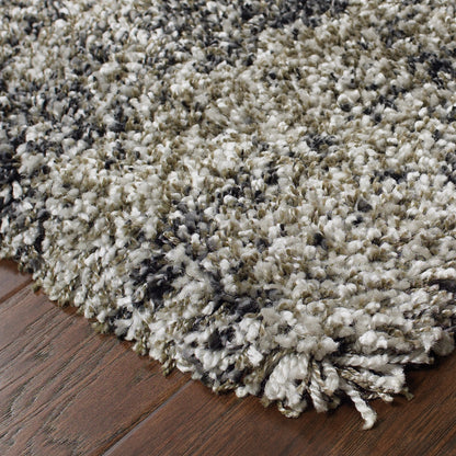 Henderson Grey Charcoal Shag Abstract Indoor Rug