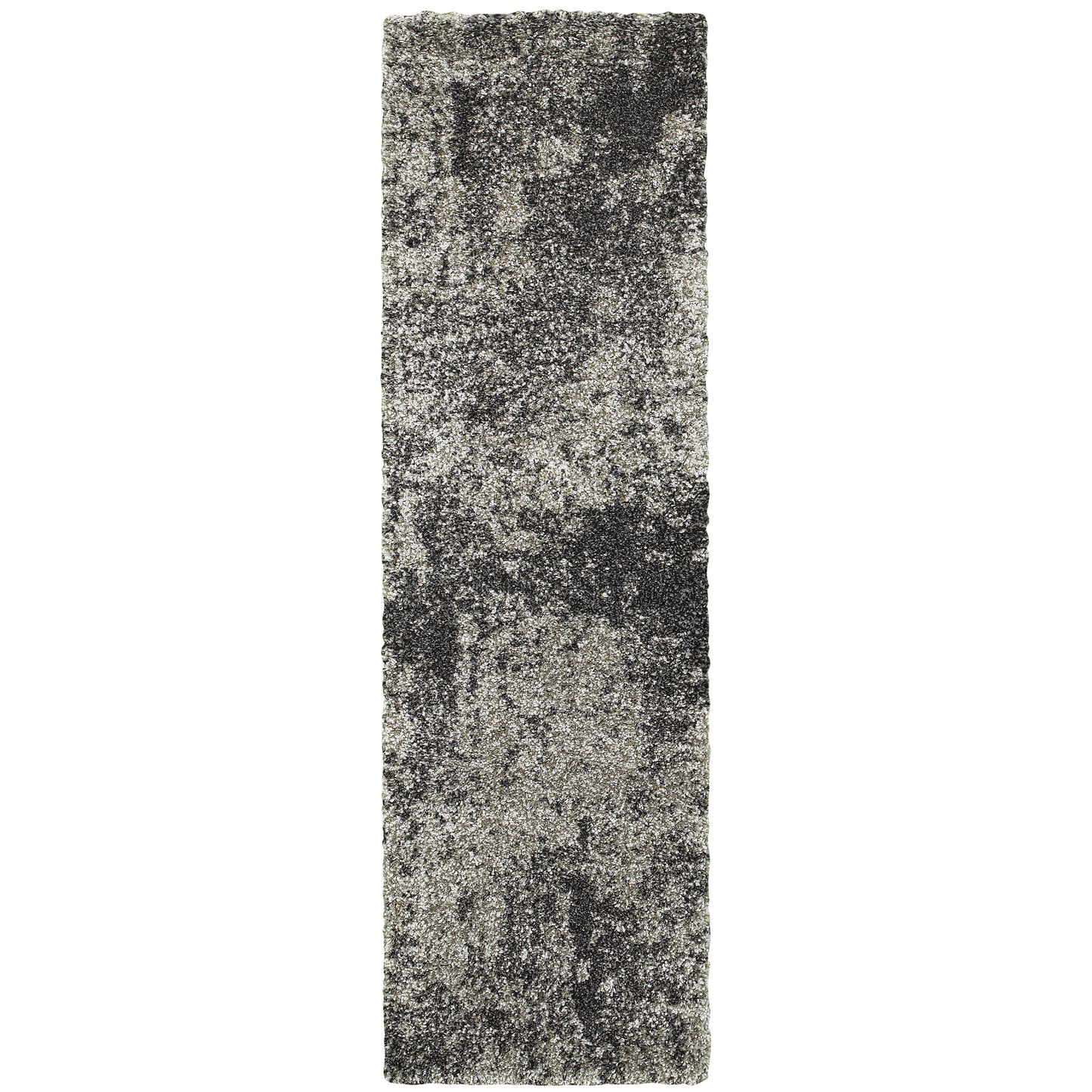 Henderson Grey Charcoal Shag Abstract Indoor Rug