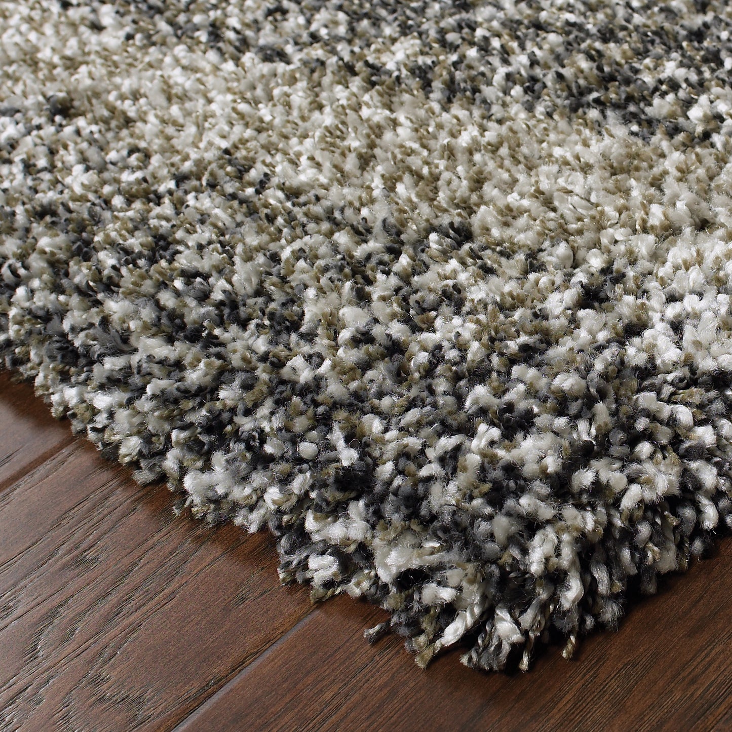 Henderson Grey Charcoal Shag Abstract Indoor Rug