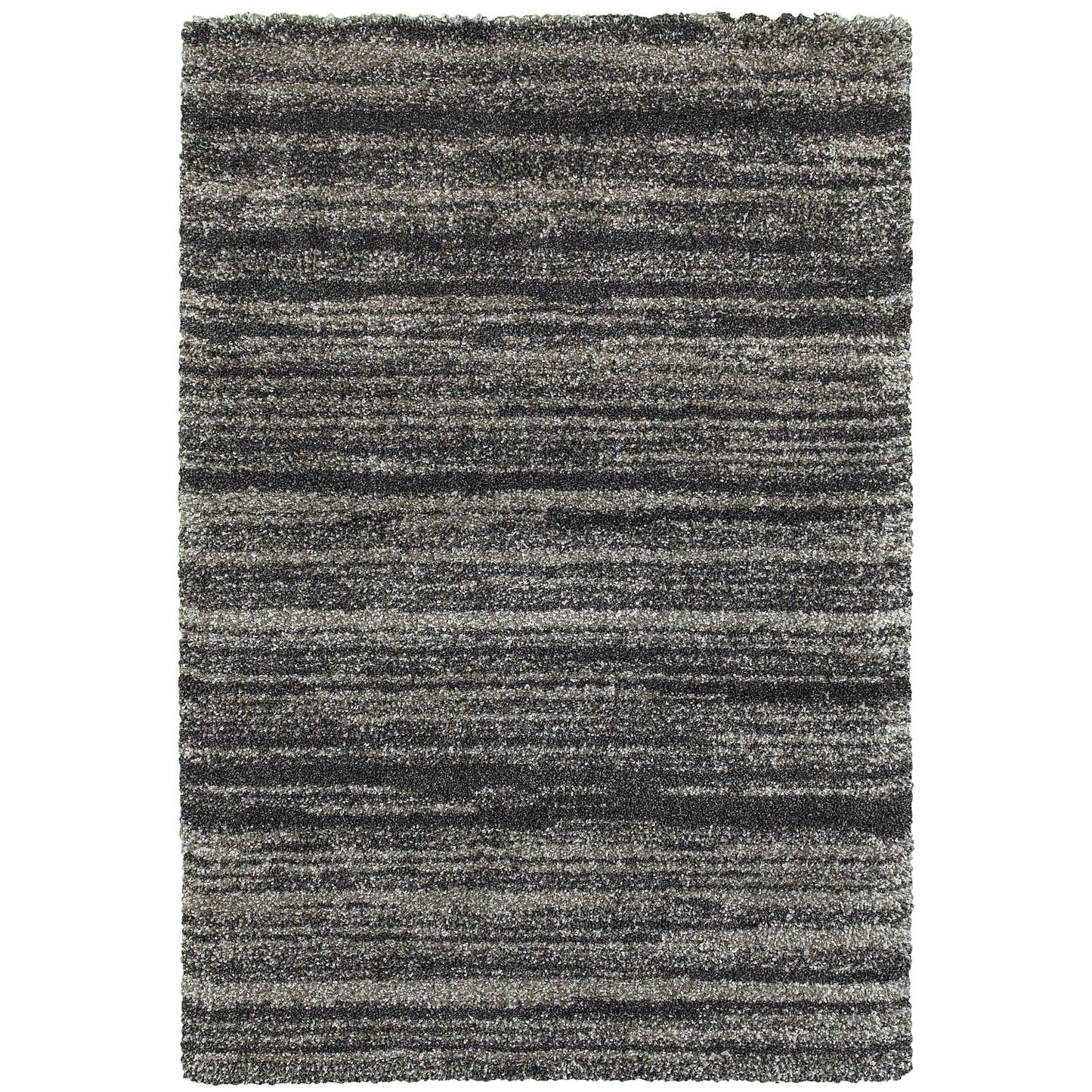 Henderson Grey Charcoal Shag Geometric Indoor Rug