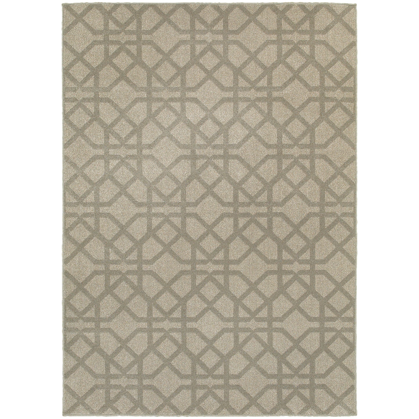 Highlands Grey Beige Casual Geometric Indoor Rug