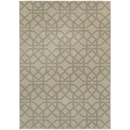 Highlands Grey Beige Casual Geometric Indoor Rug