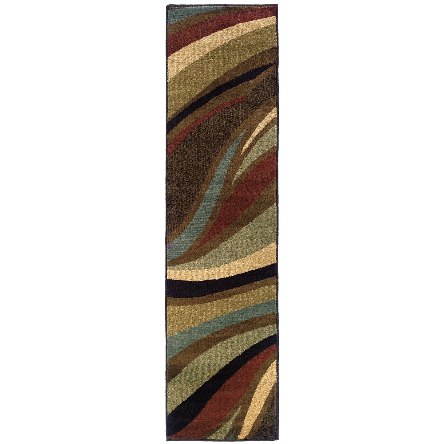 Hudson Brown Multi Modern & Contemporary Abstract Indoor Rug