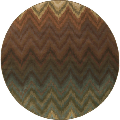 Hudson Brown Multi Modern & Contemporary Geometric Indoor Rug