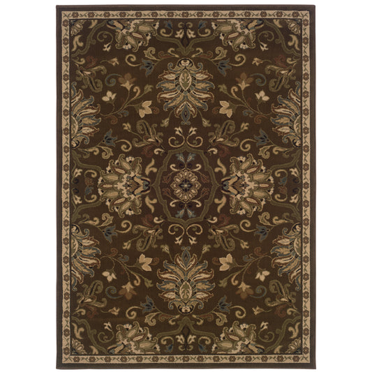 Hudson Green Beige Casual Oriental Indoor Rug