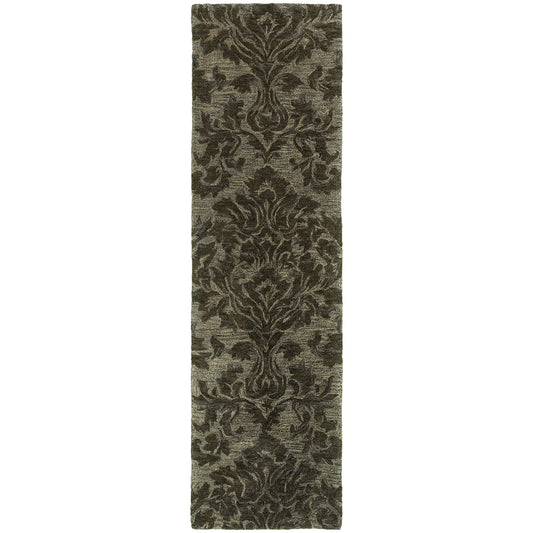 Huntley Grey  Vintage Floral Indoor Rug