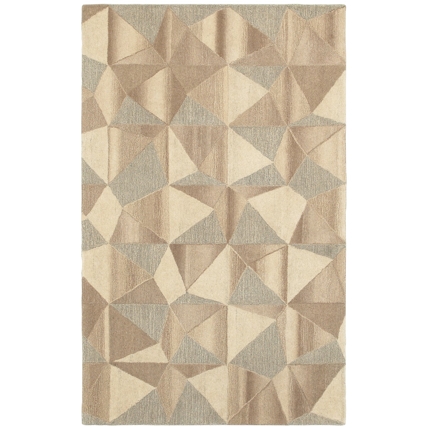 Infused Beige Grey Modern & Contemporary Geometric Indoor Rug