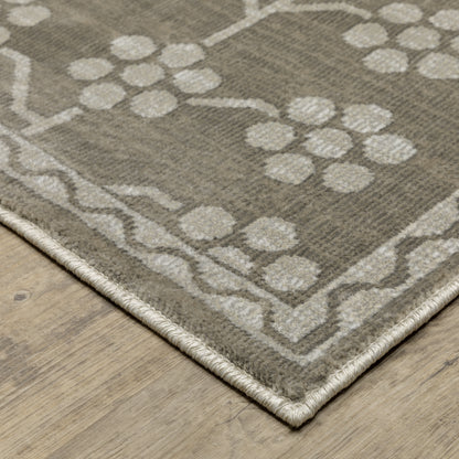 Intrigue Grey Light Grey Traditional Oriental Indoor Rug