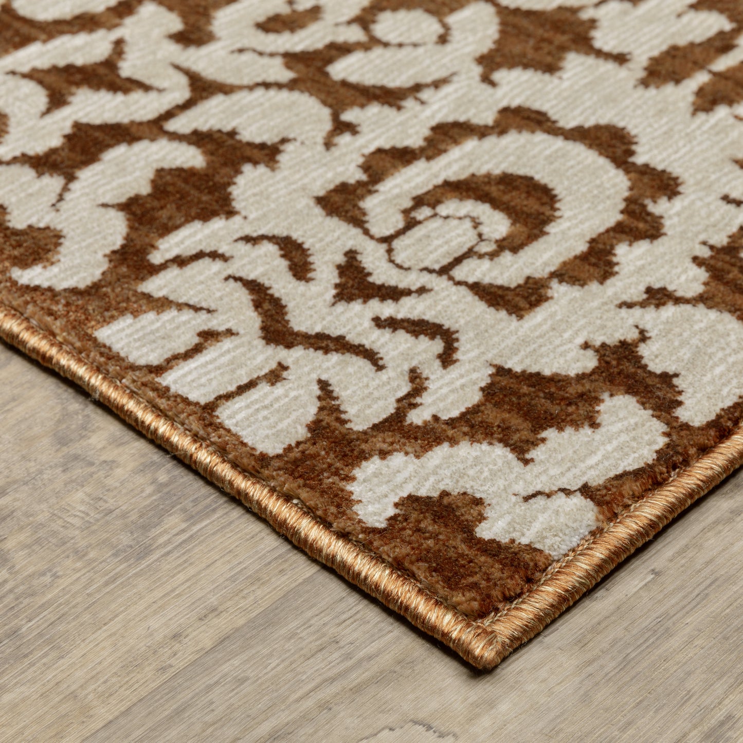 Intrigue Orange Beige Traditional Oriental Indoor Rug