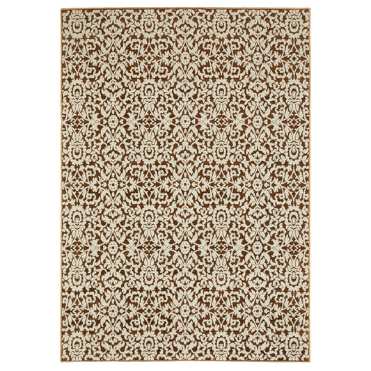 Intrigue Orange Beige Traditional Oriental Indoor Rug