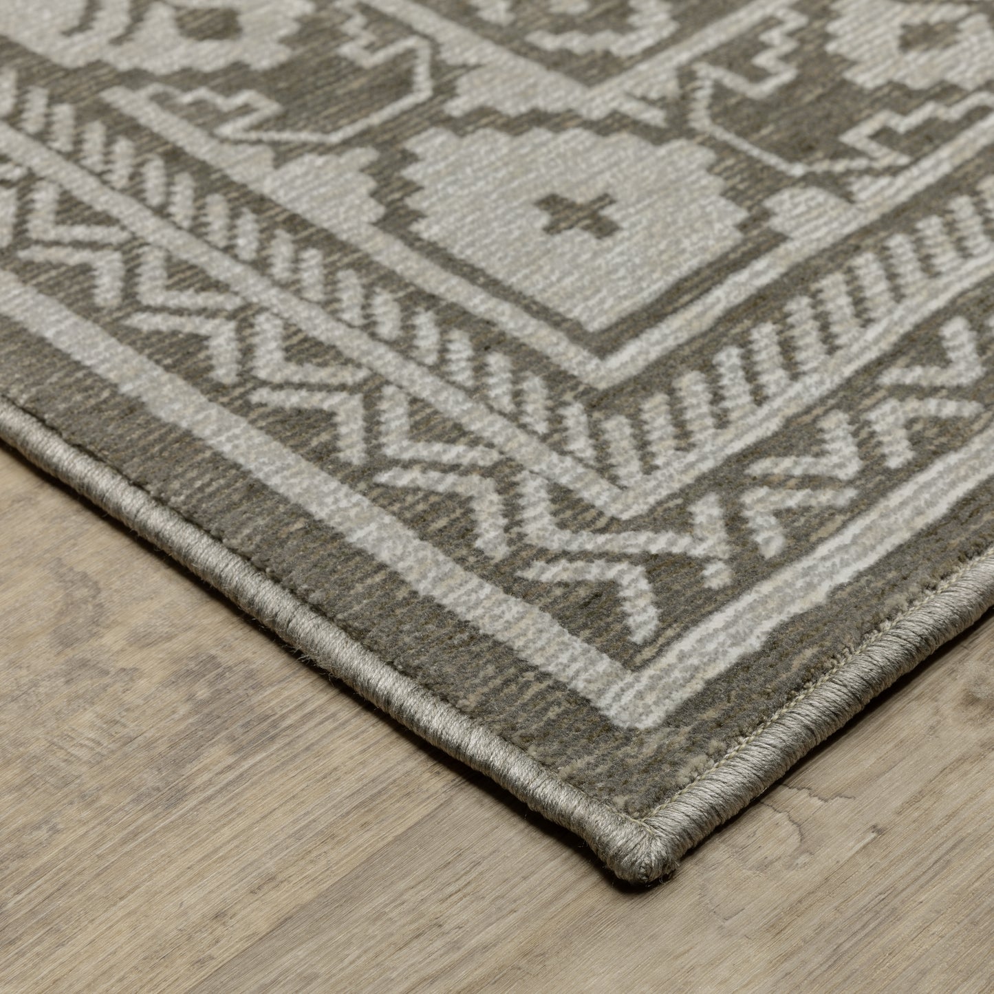 Intrigue Grey Grey Traditional Oriental Indoor Rug