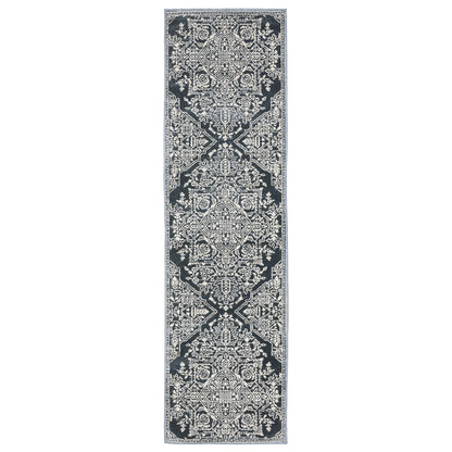 Intrigue Blue Ivory Traditional Oriental Indoor Rug