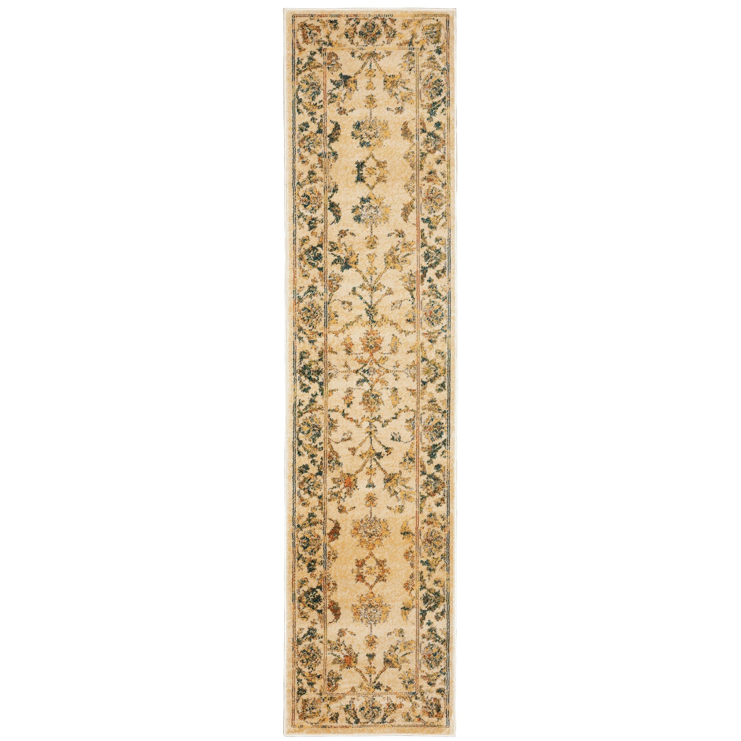 Juliette Beige Gold Traditional Oriental Indoor Rug