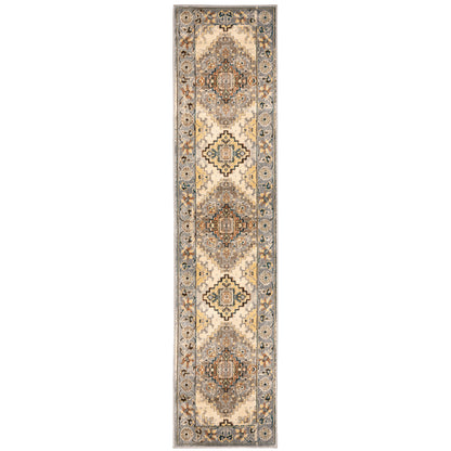 Juliette Grey Beige Traditional Southwest/Lodge Indoor Rug