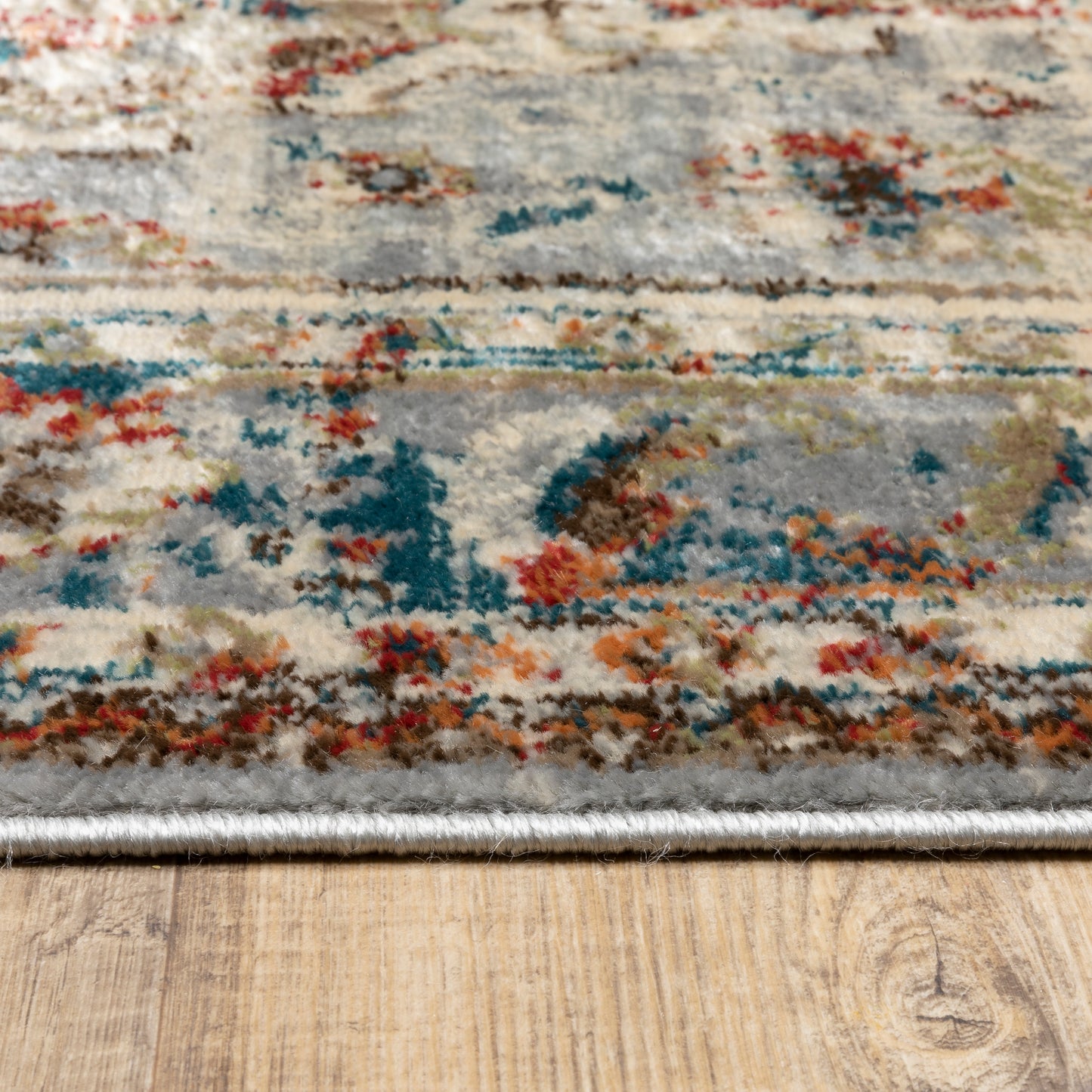 Juliette Grey Rust Traditional Oriental Indoor Rug