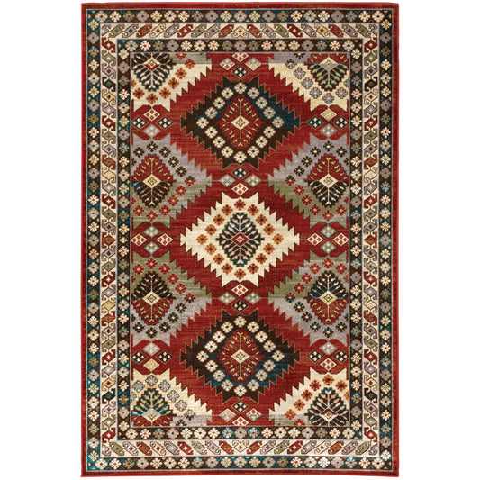 Juliette Red Multi Vintage Southwest/Lodge Indoor Rug