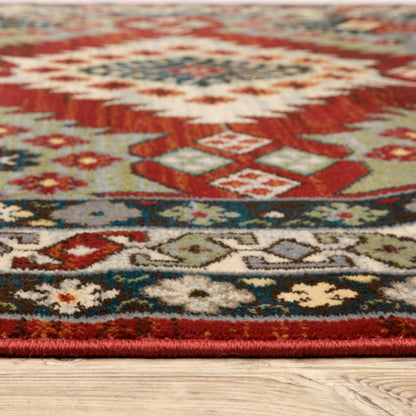 Juliette Red Multi Vintage Southwest/Lodge Indoor Rug