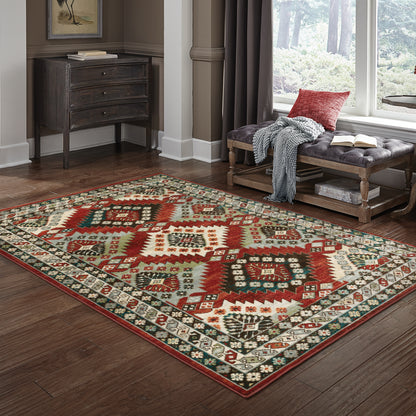 Juliette Red Multi Vintage Southwest/Lodge Indoor Rug