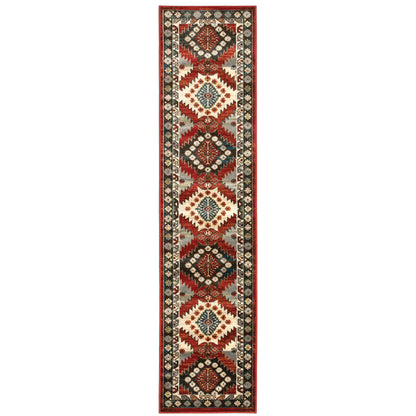 Juliette Red Multi Vintage Southwest/Lodge Indoor Rug