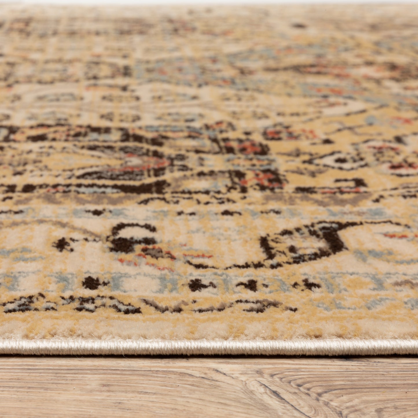 Juliette Beige Grey Traditional Oriental Indoor Rug