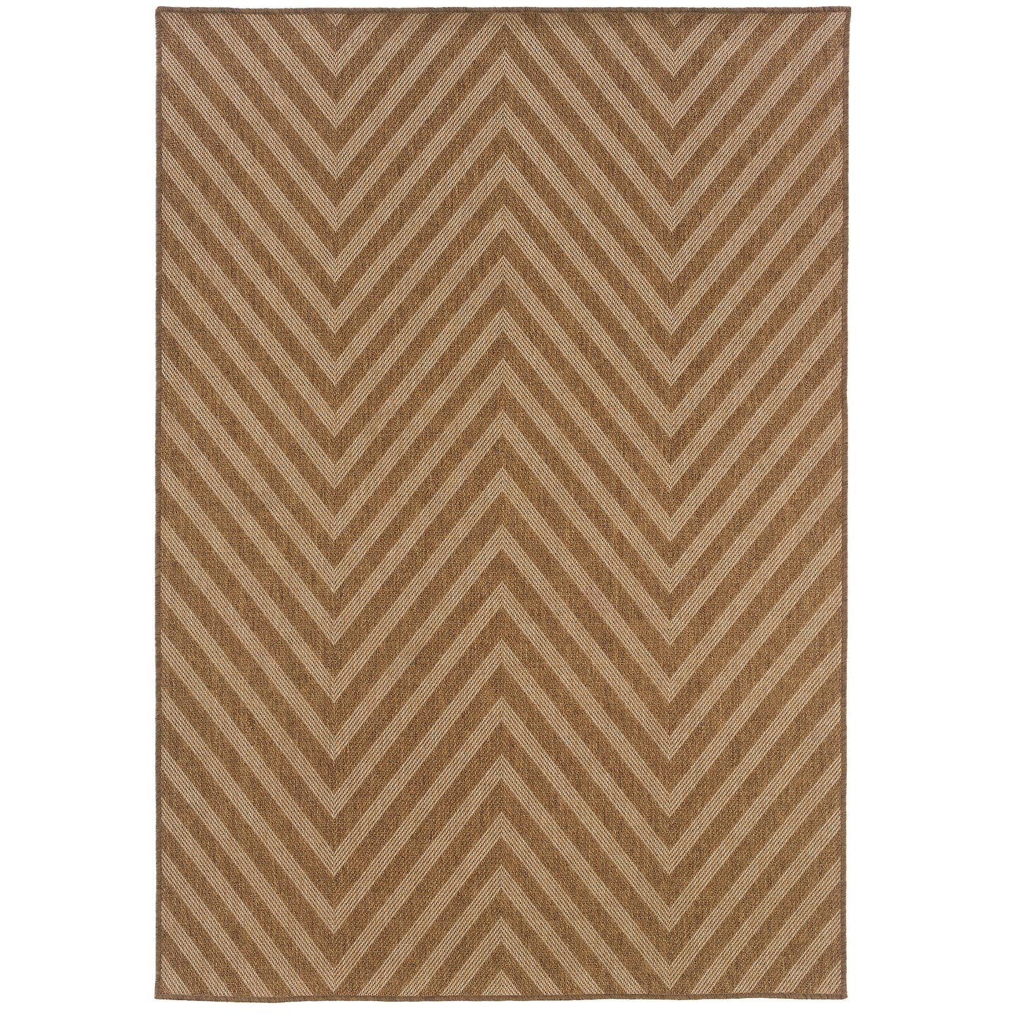 Karavia Tan Light Tan Casual Geometric Ulimate Performance - Indoor/Outdoor Rug