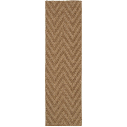 Karavia Tan Light Tan Casual Geometric Ulimate Performance - Indoor/Outdoor Rug