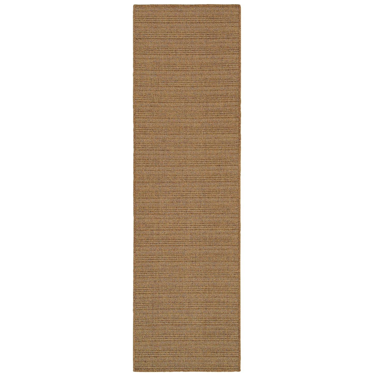 Karavia Tan Light Tan Casual Striped Ulimate Performance - Indoor/Outdoor Rug