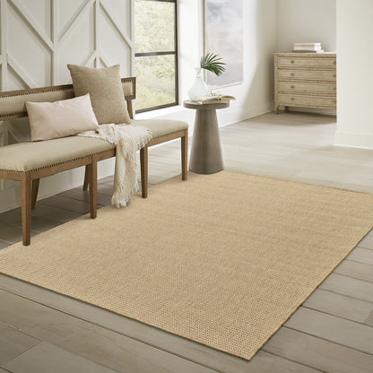 Karavia Sand  Casual Solid Ulimate Performance - Indoor/Outdoor Rug