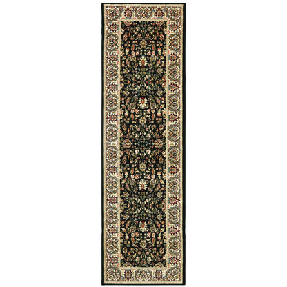 Kashan Black Ivory Traditional Oriental Indoor Rug