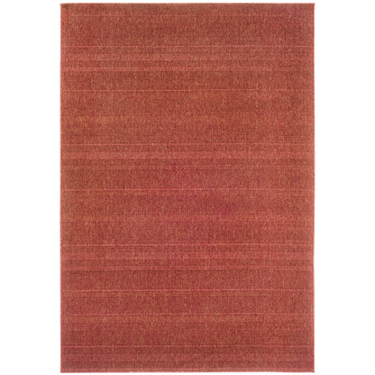 Lanai Red  Casual Solid Indoor/Outdoor Rug