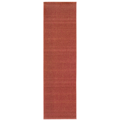 Lanai Red  Casual Solid Indoor/Outdoor Rug