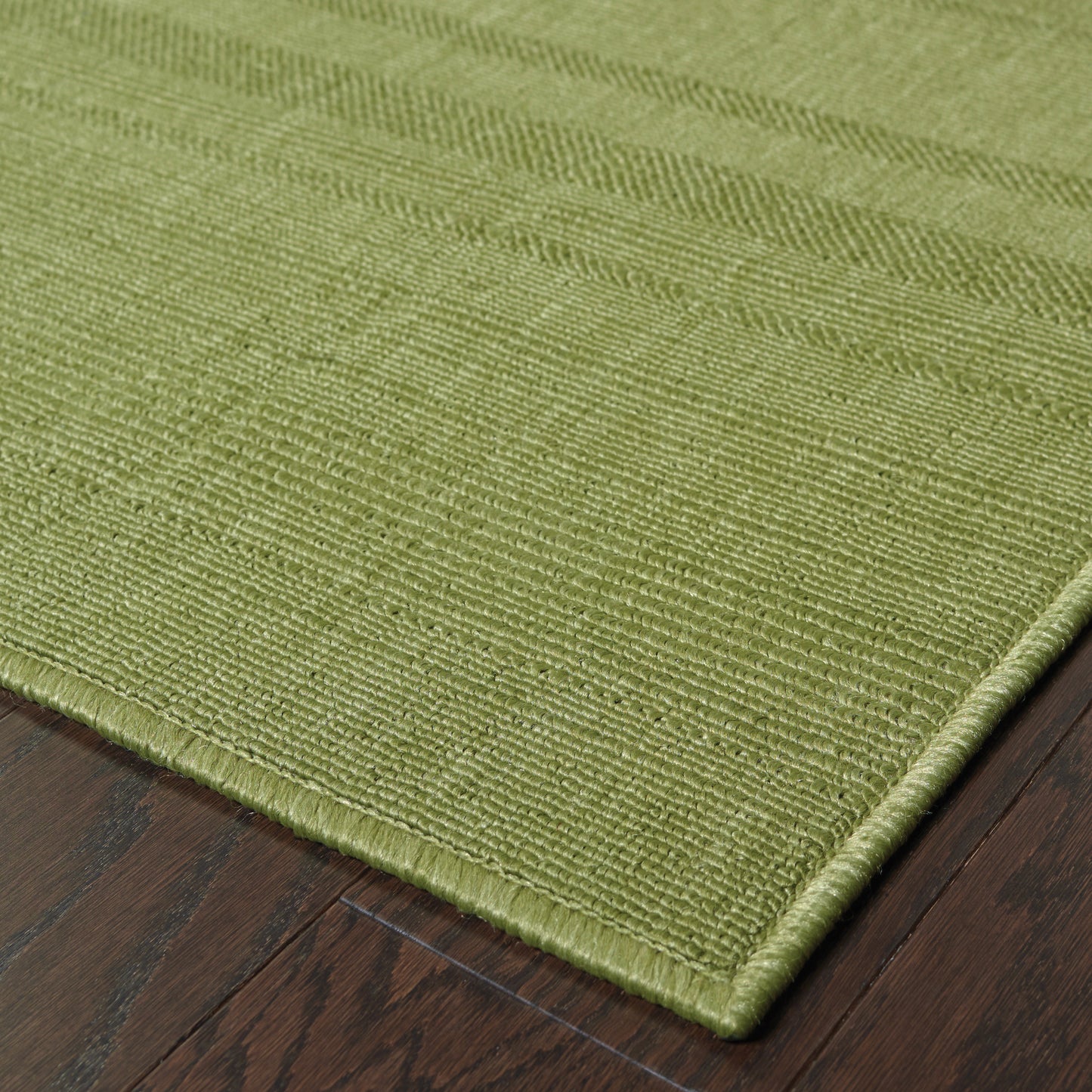 Lanai Green  Casual Solid Indoor/Outdoor Rug