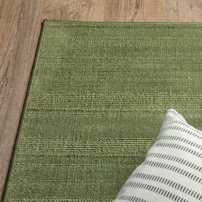 Lanai Green  Casual Solid Indoor/Outdoor Rug