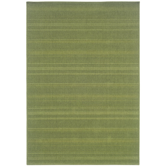 Lanai Green  Casual Solid Indoor/Outdoor Rug