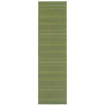 Lanai Green  Casual Solid Indoor/Outdoor Rug