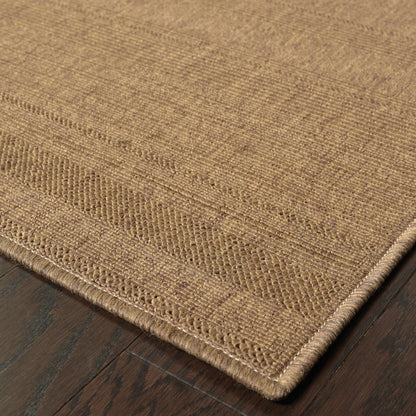 Lanai Tan  Casual Solid Indoor/Outdoor Rug