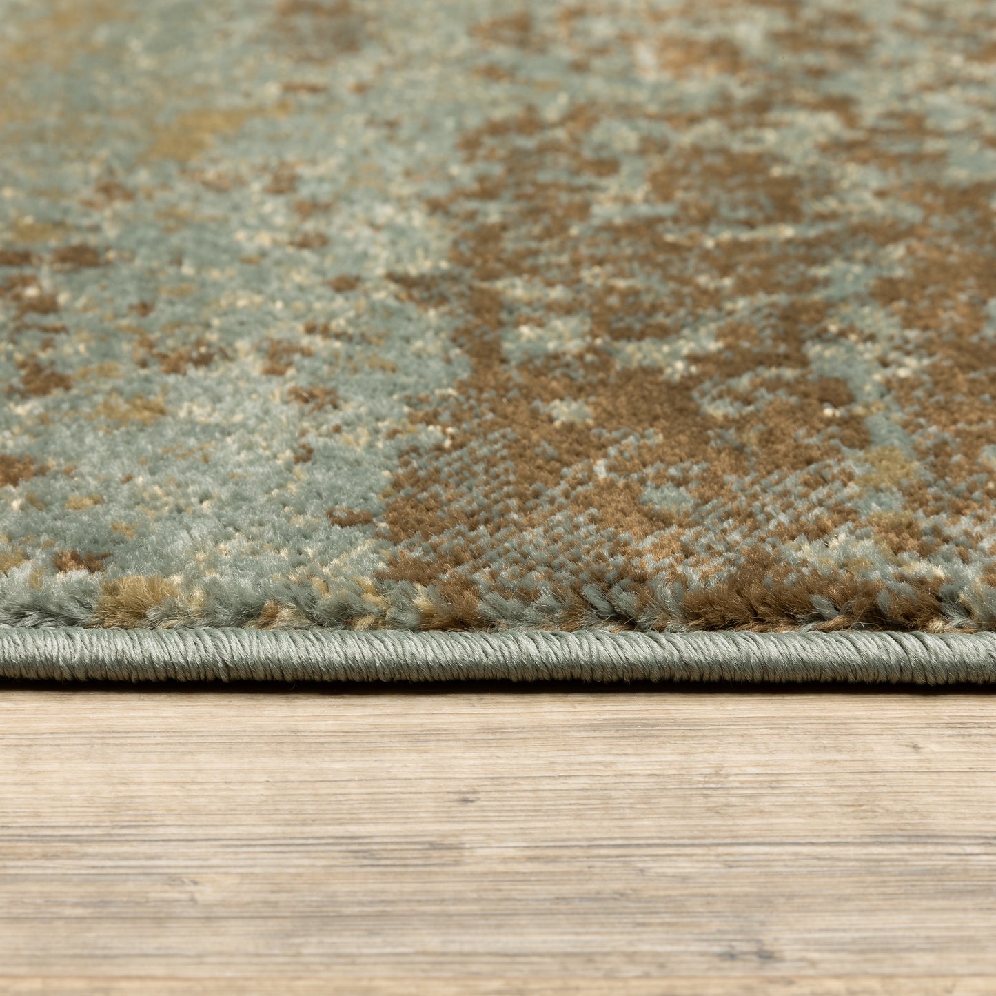 Laurel Blue Green Modern & Contemporary Distressed Indoor Rug