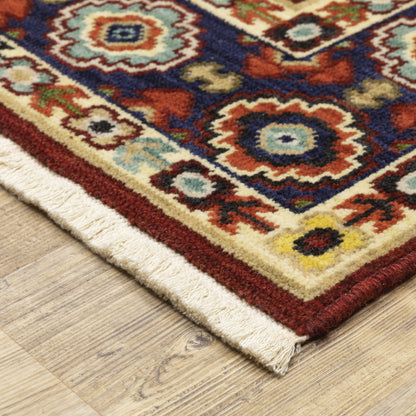 Lilihan Red Ivory Traditional Oriental Indoor Rug