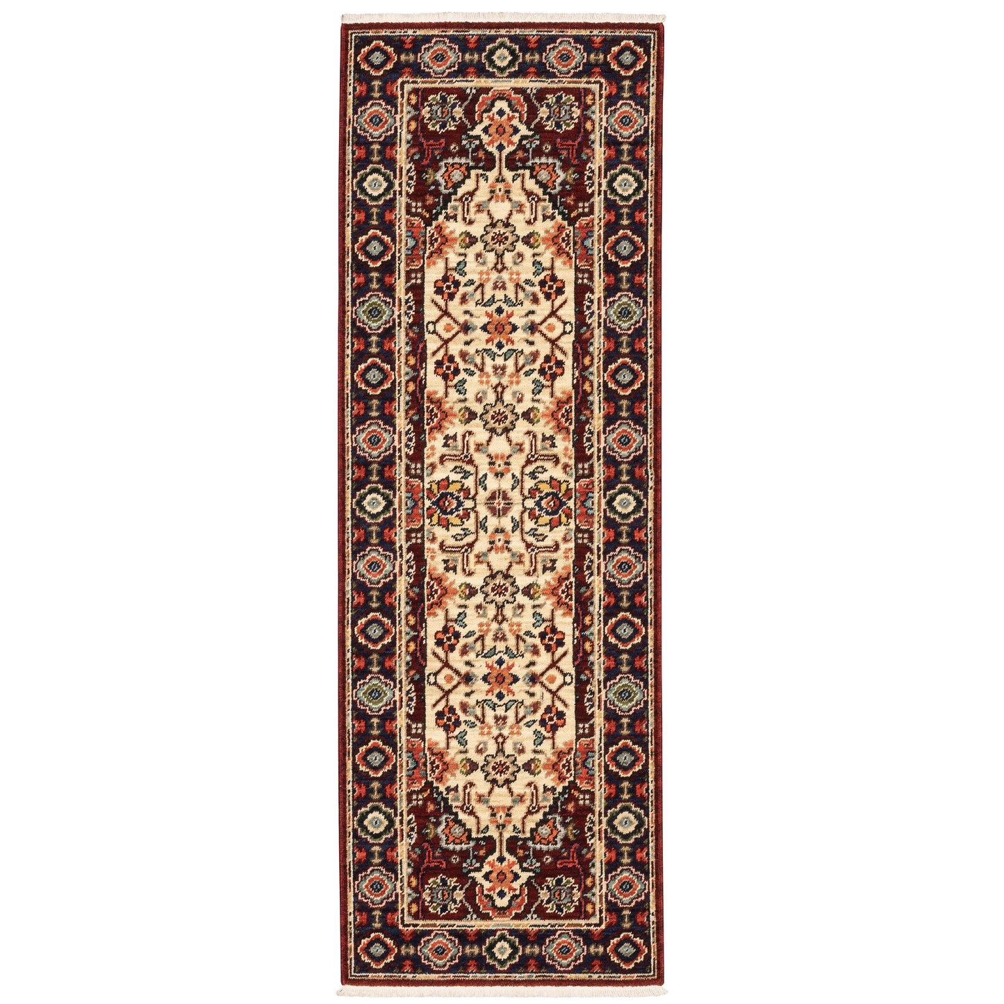 Lilihan Red Ivory Traditional Oriental Indoor Rug