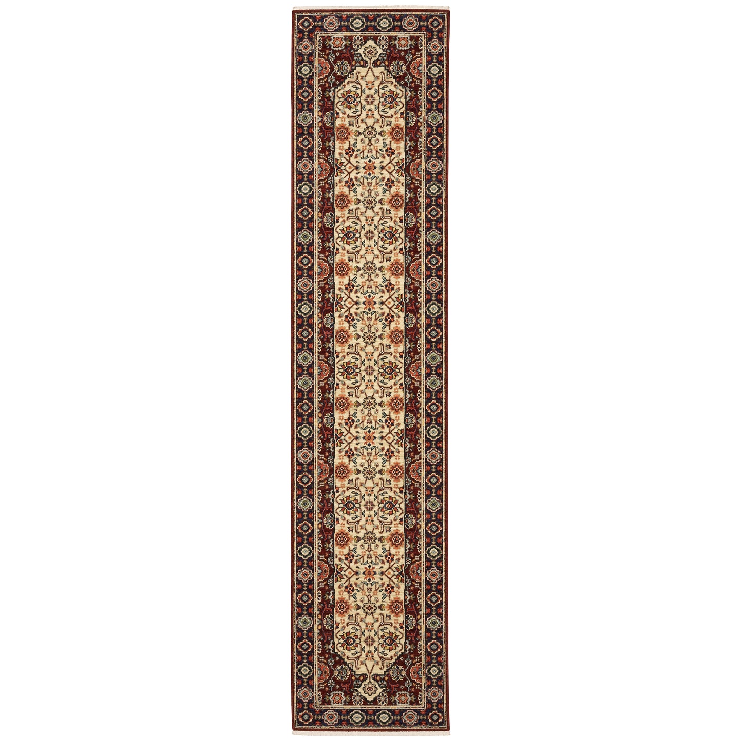 Lilihan Red Ivory Traditional Oriental Indoor Rug