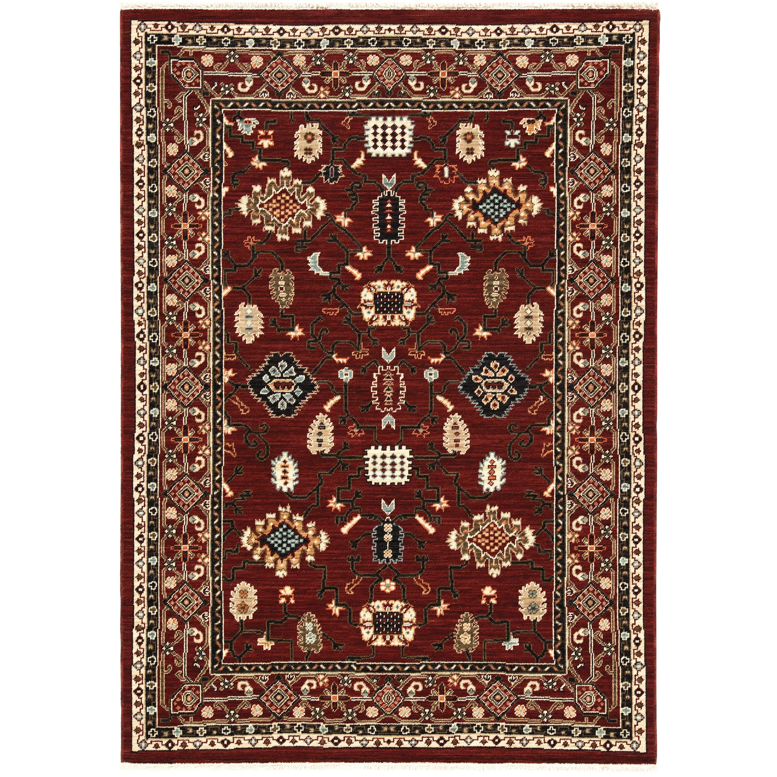 Posh Rugs Lilihan Red Black Traditional Oriental Indoor Rug – Posh Rug