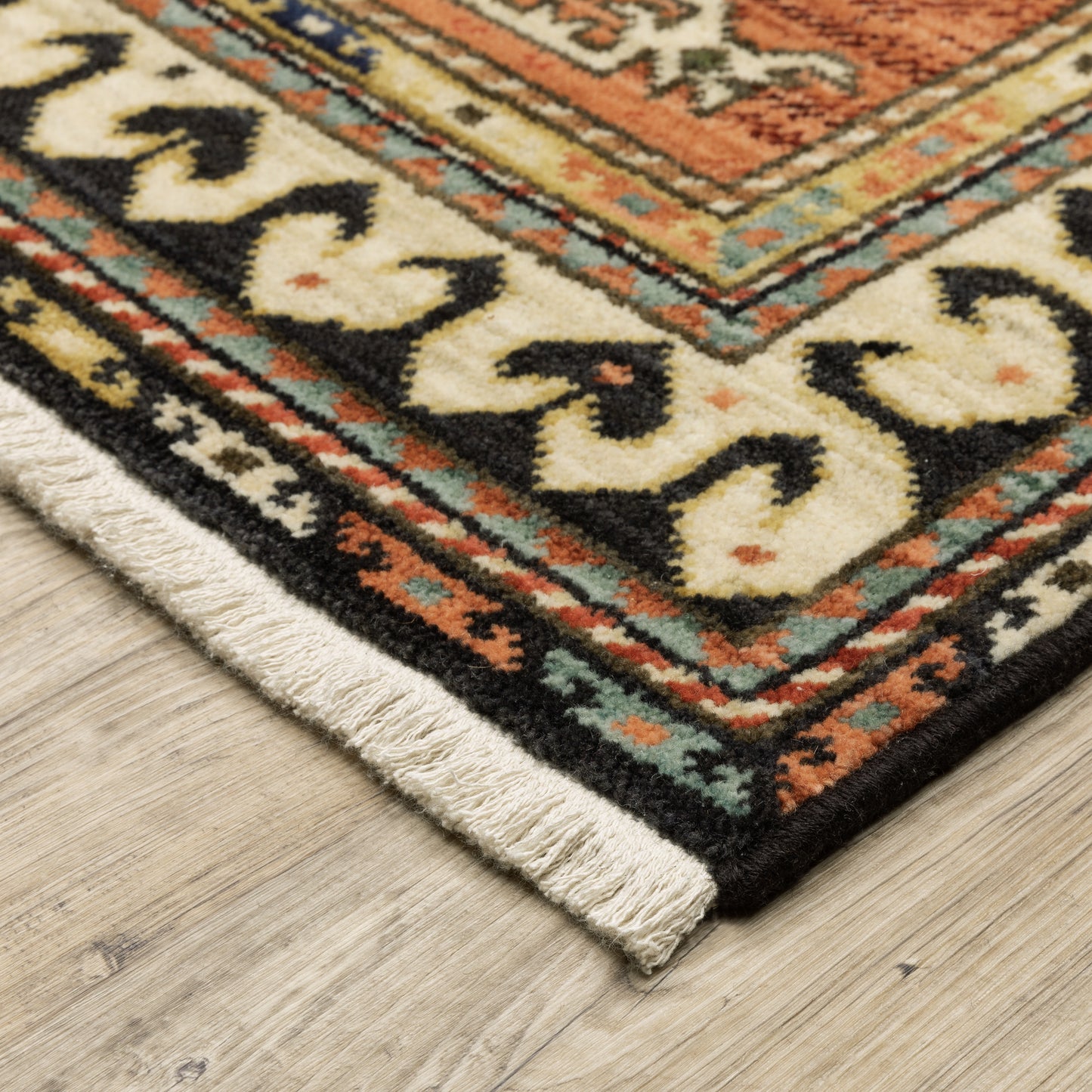 Lilihan Charcoal Multi Southwestern Southwest/Lodge Indoor Rug